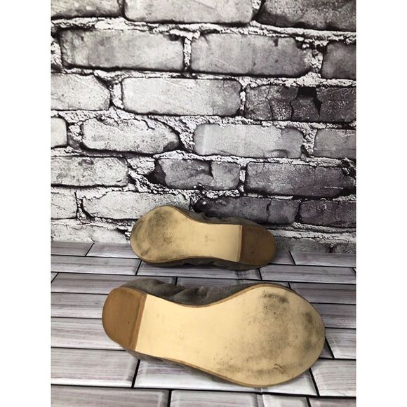 Fiel Gray Suede Leather Cap Toe Ballerina Ballet Flats Shoes Women Sz 8US/38.5EU - Picture 15 of 16